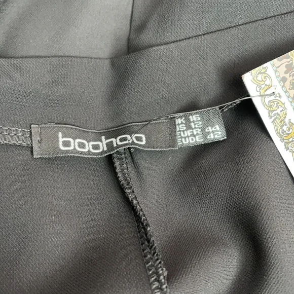 Black wrap dress Boohoo 12 black mini wrap dress - Picture 10 of 13